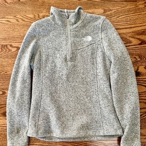 The North Face  1/4 Zip Better Sweater Pullover Top Women's Sz‎ Small S/P Gray